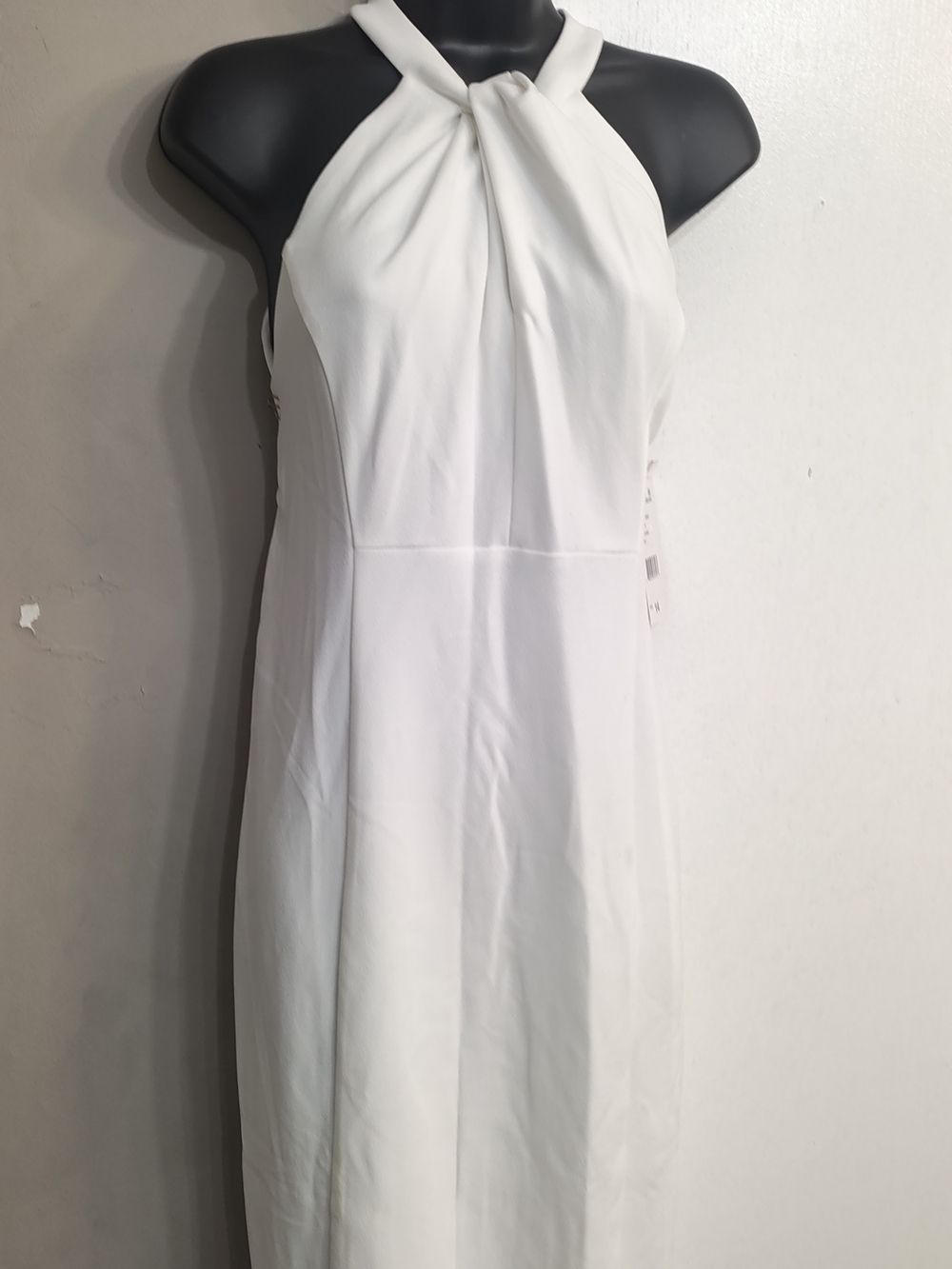 🎩Nordstrom 🧿🧿Julia Jordan White/Ivory Halter Neck Formal🎩 Occasion Dress